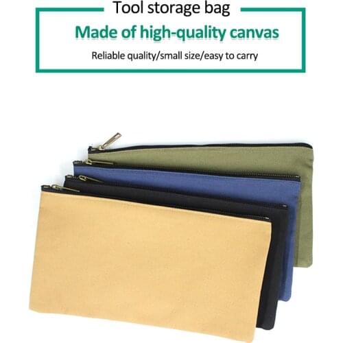 31*16.5cm Hardware Toolkits Storage Bags Multi-function Portable Bag Waterproof Organizer Double Layer Tool Bag Zipper Canvas