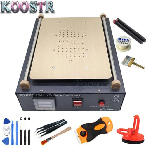UYUE 948Q+ Built-in Vacuum Pump Mobile phone LCD Screen Separator Machine Max 11 inches Lens Glass Repair + 100m Cutting Wire