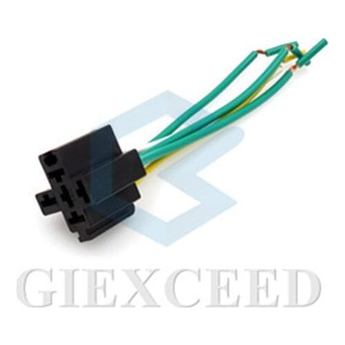 3pcs 4pin 5pin auto Relay with wire Universal Harness Socket for Car Relay
