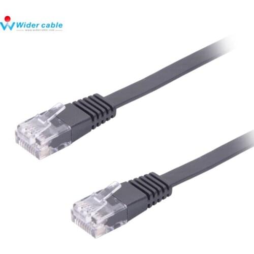 3pieces Cheapest CAT5E Cable 3m Black Bare Copper RJ45 TO RJ45 Flat UTP Lan Cable