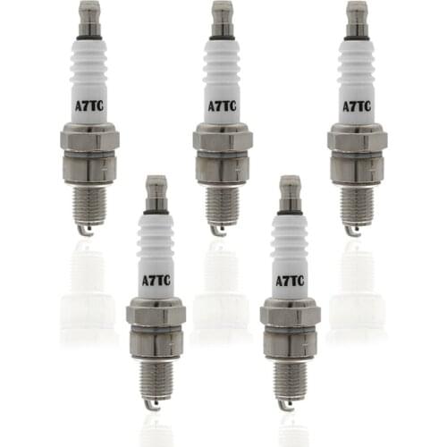 5 x Spark Plug A7TC for GY6 50Cc 125Cc 150Cc Engine Scooter, Go Kart, Quads, Dirt Bike, Moped, ATV