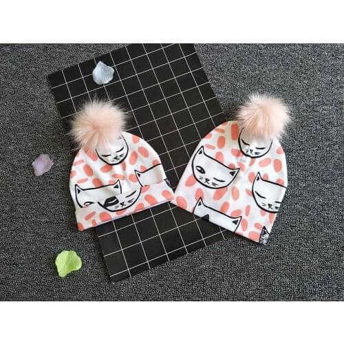 50pcs newborn baby hat for girls pompom baby born care infant toddler hats