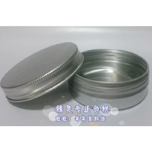 60g Aluminum Cosmetic Jar Container Screw Thread ,100pcs 60ml Makeup Container Factory Wholesale
