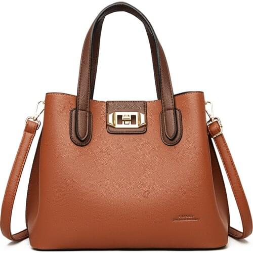 Annmouler Fashion Women Handbag Pu Leather Shoulder Bag Top-handle Tote Quality Crossbody Bag Elegant Messenger Bag Sac a Main