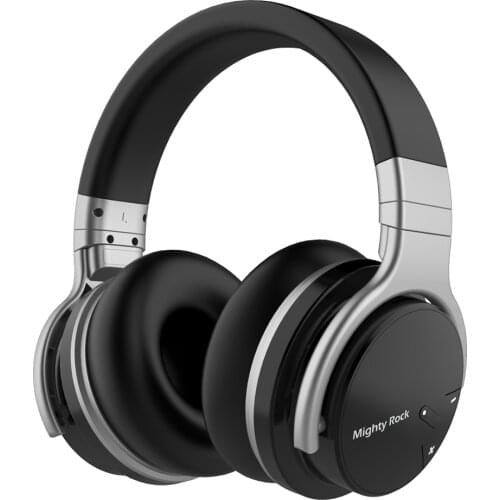 Mighty Rock E7C Bluetooth Headphones Active Noise Cancelling Headphone Over Ear ANC Wireless Earphones with Mic Headset 30 Hours