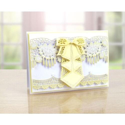 Bowshot Bow Tie Shape Metal Cutting Dies Stencil Scrapbook Album Embossing For Gift Card Making Handcrafts Decor 2019