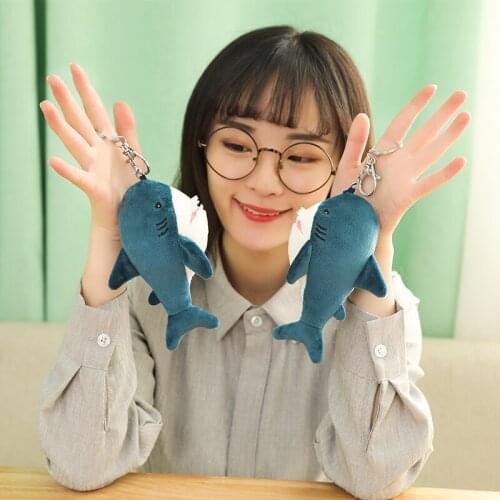 Shark Key chain Gift Shark Plush Stuffed toy pendant Kids Small Mini Plush Toys high quality birthday Xmas Gift For Children