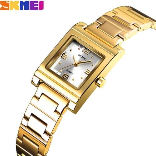 SKMEI Ladies Watch Women Quartz Watches Top Brand Luxury Crystal Female Wristwatch Girl Clock Relogio Feminino Reloj mujer 1388
