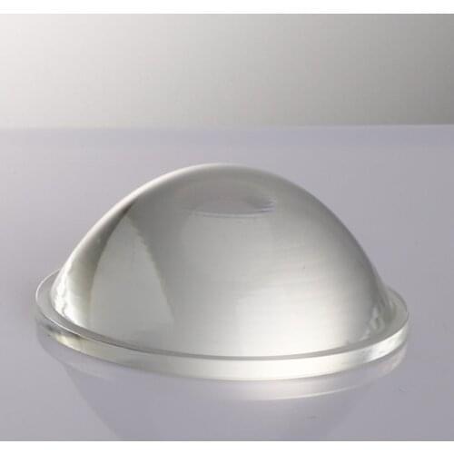 Diameter 69mm Optical Glass LED Cob Glass Lens Focal Length 55mm