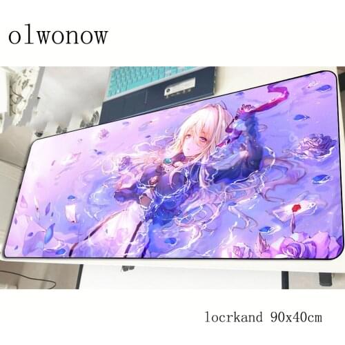 Violet evergarden pad mouse computer gamer Christmas gifts mouse pad 900x400x3mm padmouse xl mousepad ergonomic gadget desk mats
