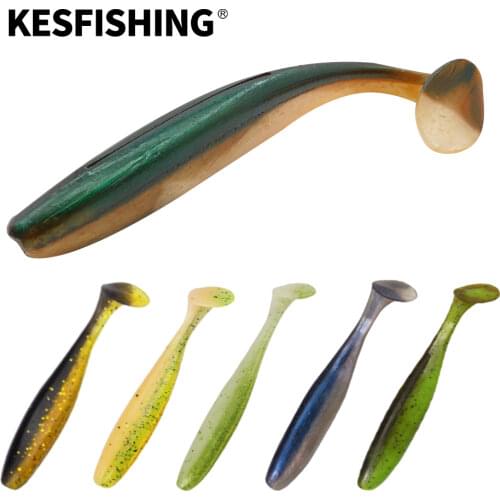 KESFISHING New Sea Fishing Lure ES Easy shiner 180mm Big Bait Soft Lure Paddle Jigging Lure Peche Leurre Trout Zandor