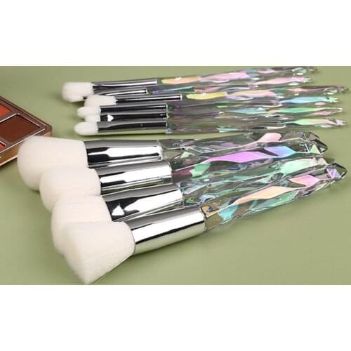 Makeup Brushes Tool Set Crystal Cosmetic Powder Eye Shadow Foundation Blush Blending Beauty Make Up Brush Maquiagem