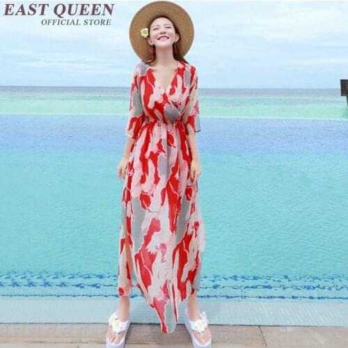 Dresses summer 2018 women hippie boho clothing chic dress beach fashion hippie chic female summer 2018 dress women KK864