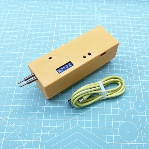 Mini handheld household 18650 lithium battery spot welder, automatic trigger double pulse spot welding machine needle detachable