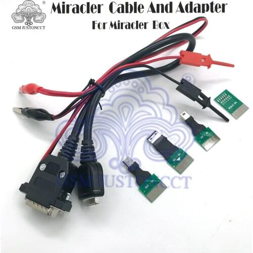 Miracle 1 Cable And 4 Adapter for Miracle Box or key