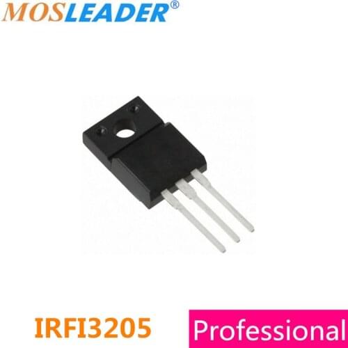 Mosleader DIP IRFI3205 TO220F 50PCS IRFI3205PBF IRFI3205TRPBF 55V 64A N-Channel 3205 Mosfet Original Replacement Parts