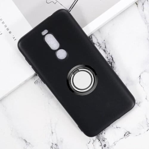 For Meizu X8 Back Ring Holder Bracket Phone Case Cover Phone TPU Soft Silicone Cases for Meizu 16th 16