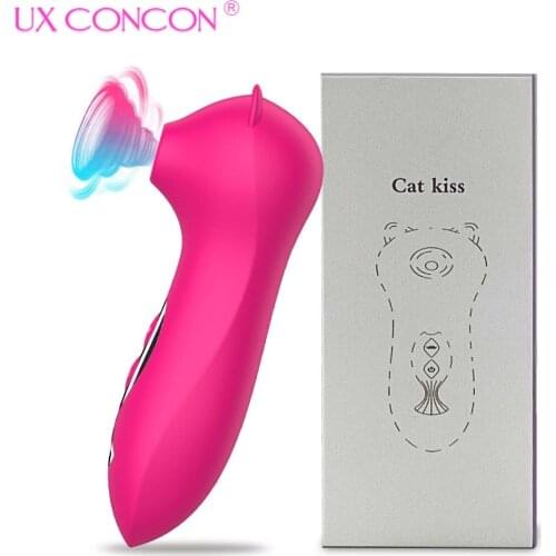 Clit Sucker Vibrator Female Sex Toys for Women Vacuum Clitoris Powerful Nipple Stimulation Tongue Oral Licking Goods For Adults