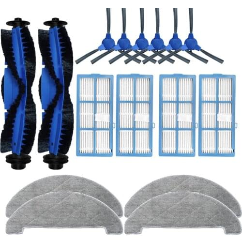 Replacement for Proscenic 850T Robotic Vacuum Cleaner Parts Side Brush Mop Cloth Hepa Filter Rags Main Brush Roll