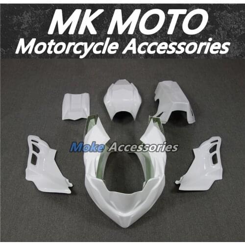 Fiberglass Racing Full Fairing Kit For Kawasaki Ninja 400 2018 2019 2020 2021 Motorcycles Glossy white Cowlings