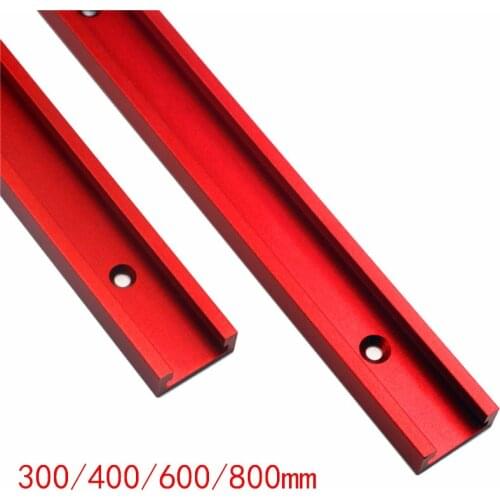 300/400/600/800mm T-tracks Aluminum Slot Miter Track Jig Fixture for Router Table Bandsaws Woodworking Tool Length