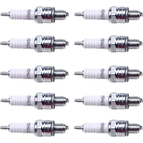 TDPRO 5/10Pcs Motorcycle Racing Spark Plug Sparking Plugs For Scooter Mower Trail Quad Dune ATV GO Kart 50cc-150cc Dirt Bike