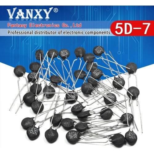 10pcs Thermistor Resistor NTC 5D-7 Thermal Resistor