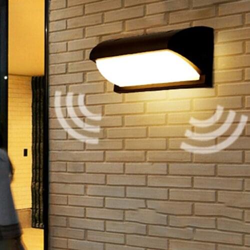 18W Outdoor Waterproof LED Wall Light Villa Balcony Front Door Wall Lamps Radar Motion Sensor Garden Porch Light