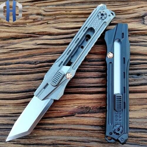 2.0 Titanium Alloy Utility Knife Multifunctional EDC Thickened Heavy-duty Box Cutter Outdoor Portable Paper Cutter