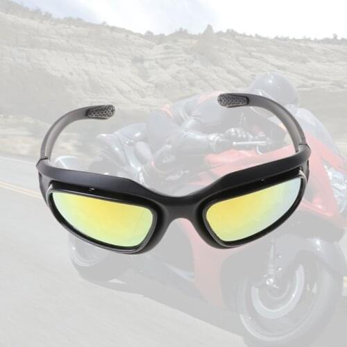 Windproof Polarized Motorcycle Lens Sun Glasses Riding Cycling Biker Sports Wrap