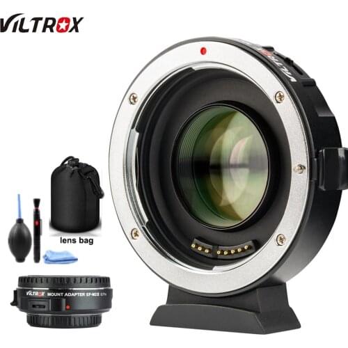 Viltrox EF-M2 II AF Auto-focus EXIF 0.71X Reduce Speed Booster Lens Adapter Turbo for Canon EF lens to M43 Camera GH4 GH5 GF6