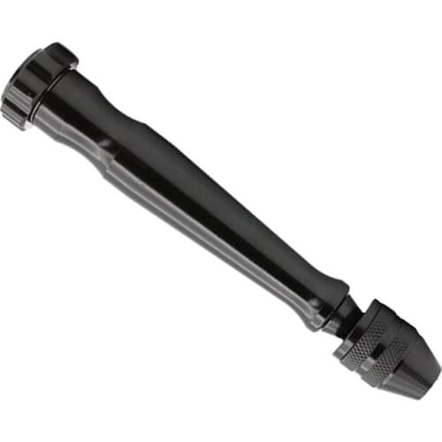 High quality Black Precision Pin Vise Hand Drill with Twist Drill Bits for Models and Hobby