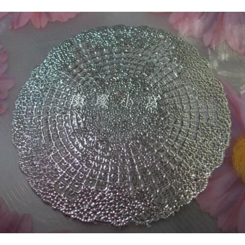 YJ-1310# white Diameter 40cm PVC Mat for plate bowl table hotel dining cushion ashtray vase Place mats/Waterproof(4 pieces/lot)