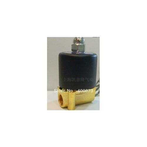 Zn Alloy Parts Electric Solenoid Valve Water Air N/C 1/4" DC12V/24V AC110V 220V