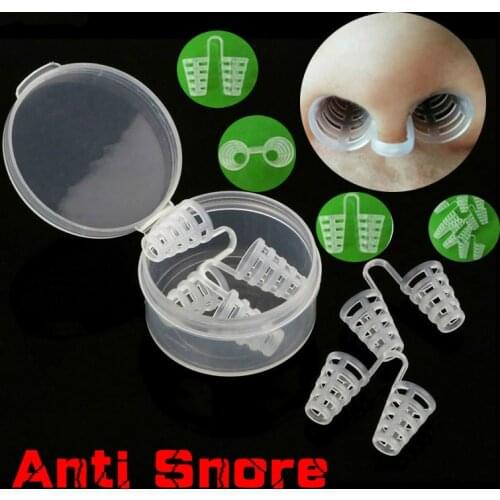 1 2 3Pcs/Set Anti Snoring Nasal Dilators Anti Snore Nose Clip Sleep Tray Sleeping Aid Apnea Guard Night Device For Better Sleep