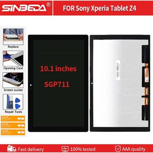 10.1 Original For Sony Xperia Tablet Z4 SGP771 SGP712 LCD Display Touch Screen Digitizer Assembly Replacement For Sony Tablet Z4