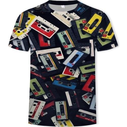 2021 Summer Fashion Mens T-shirt 3D Retro Printing Casual T-shirt Nostalgic Clothing Asian Size 110-6XL