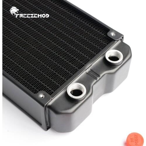 FREEZEMOD Aluminum 45mm 360mm Radiator Thick PC Water Cooling Double-layer Heatsink Thickness 4.5CM Two-layer ROHS.SR-360SL