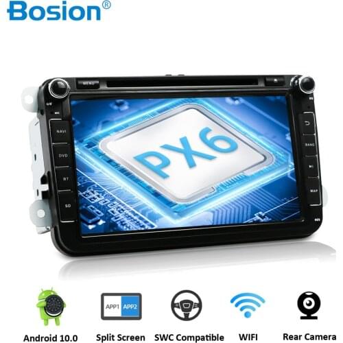 Bosion Android 10.0 Car Multimedia player GPS 2 Din Car DVD For Volkswagen/POLO/PASSAT b6/golf /Skoda/SEAT/LEON GPS PX6 4GB 64GB