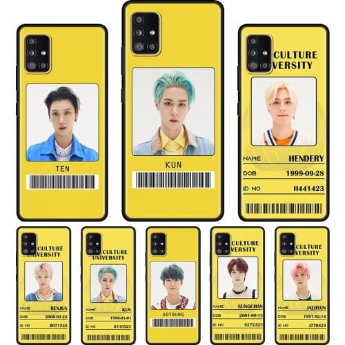 Case For Samsung A71 A52 A51 A21s A21 Cover for Galaxy A12 A91 A72 A42 A41 A32 A31 Fundas NCT ID Card TPU Coque