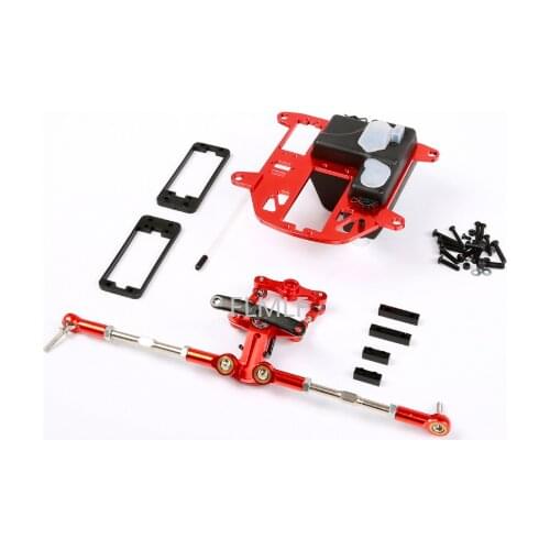 CNC Metal Symmetric Steering Kit for With Battery Box Kit Fit for 1/5 HPI ROVAN ROFUN KM GTB TS BAJA 5B 5T 5SC