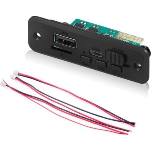 DC 5V Bluetooth MP3 WMA Decoder Board Audio Module USB TF Radio Wireless FM Receiver MP3 Player 2*3W Amplifier For Car