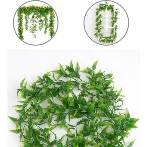 Ornamental Green Artificial Flowers Hanging Plants Vines for Greenery