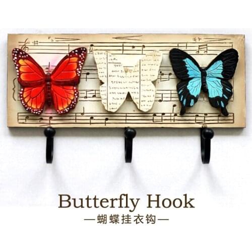 The rural Home Furnishing ornaments hook line hook hanging hook fashion Butterfly Hook