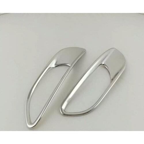 For Jeep Renegade 2015 2016 ABS Chorme Daytime Running Light DRL Frame Bezel Cover Trim Car styling Auto Accessories