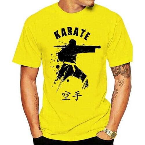 T-shirt Cool Karate Men Picture Custom Casual Top Design New Arrival Round Neck
