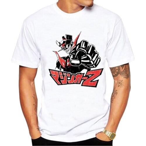 Mazinger Z Robot T Shirt Men Women Anime Movie Short Sleeve T-shirts Streetwear Fashion Manga