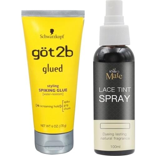 Hair Gel Hair Styling Got2b Waterproof Hair Custom Shape Glued 150ml Makeup Stage Salon Hair Style and Lace Tint Spray
