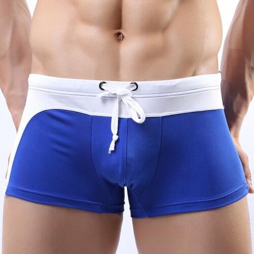 2019 Summer Sexy Men Swimwear Mens Swimsuits Surf Board Beach Wear Man Swimming Trunks Boxer Shorts Swim Suits Gay Pouch