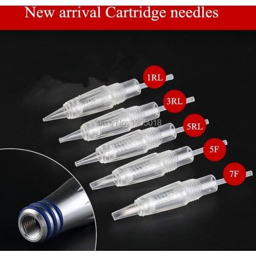 Mix sale top quality 300pcs/lot permanent makeup pen machine tattoo needles 1RL/3RL/5RL for eyebrow lip tattoo device By DHL